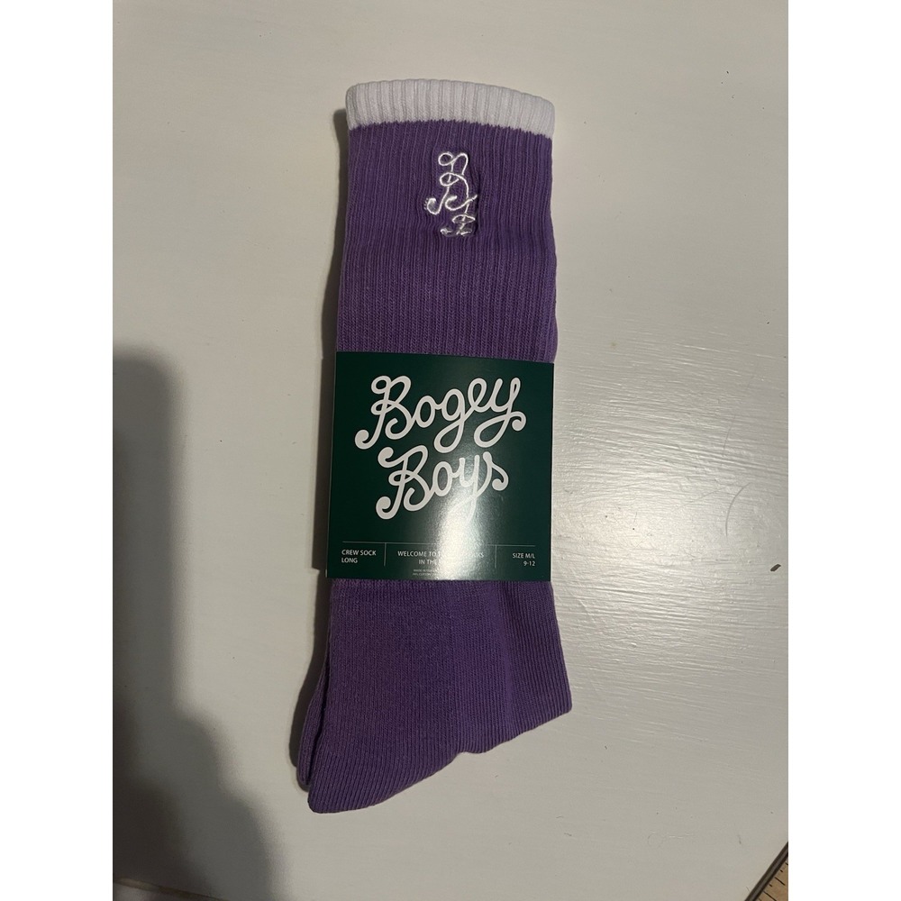 Bogey Boys by Macklemore Crew Essential Socks Purple Mens Size 9-12